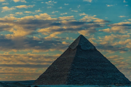 Egypt Giza Pyramid at Dusk 