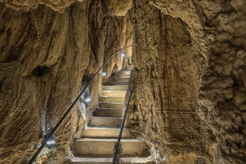 Switzerland Höllgrotte Narrow Stairs 
