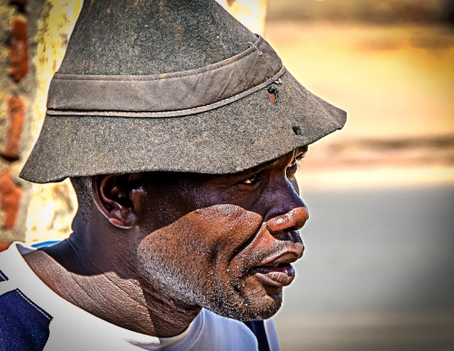 Malawi Lilongwe Portrait of Local Man