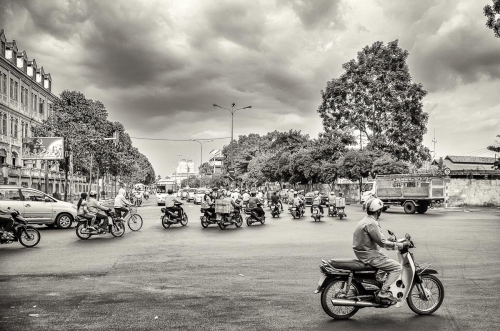 Vietnam Saigon Busy Street